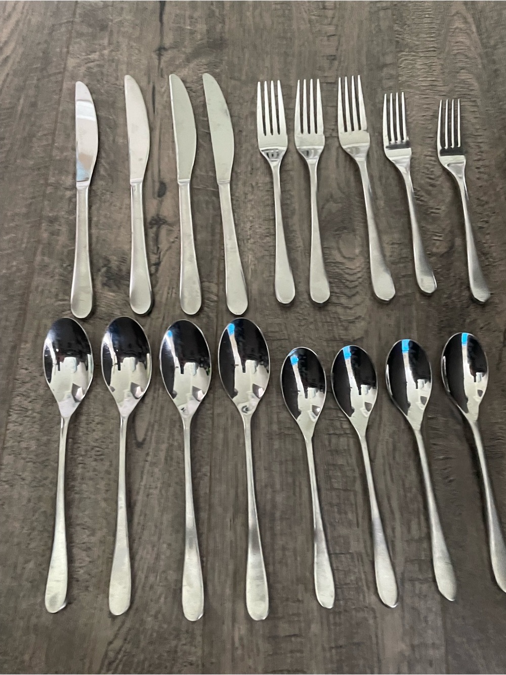 MIKASA Stainless Steel Flatware Silver Glossy  set